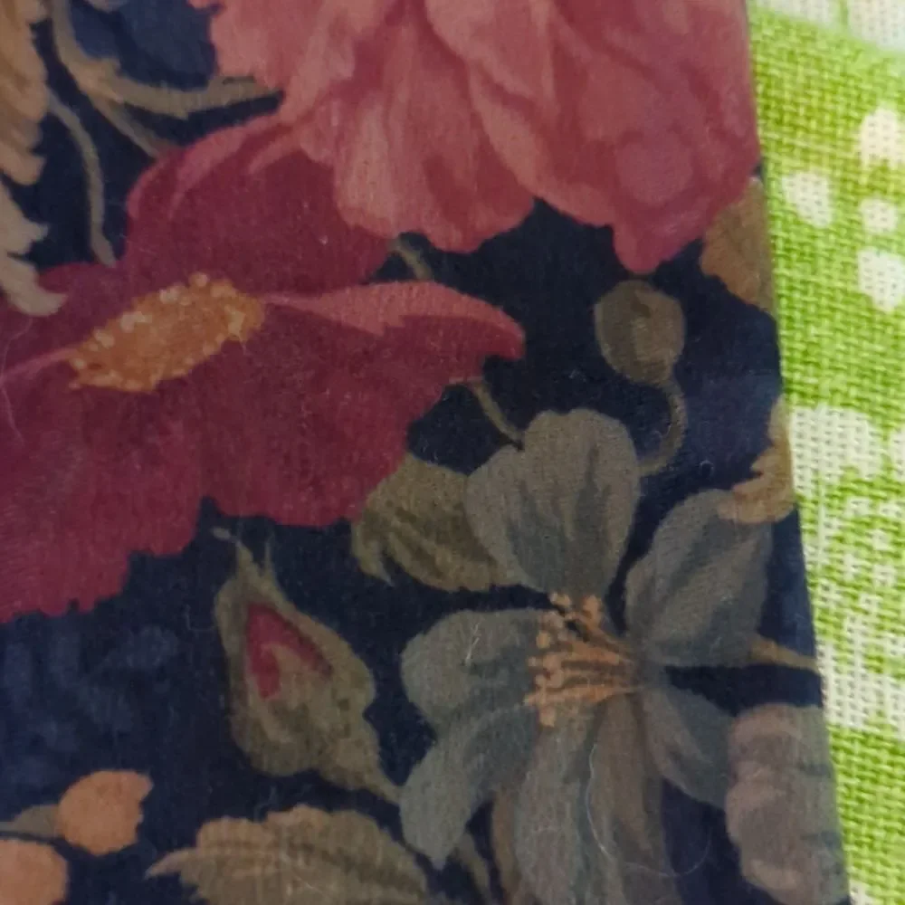 Vintage handmade velour